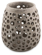 Small Cement Circle Candle Holder-abc