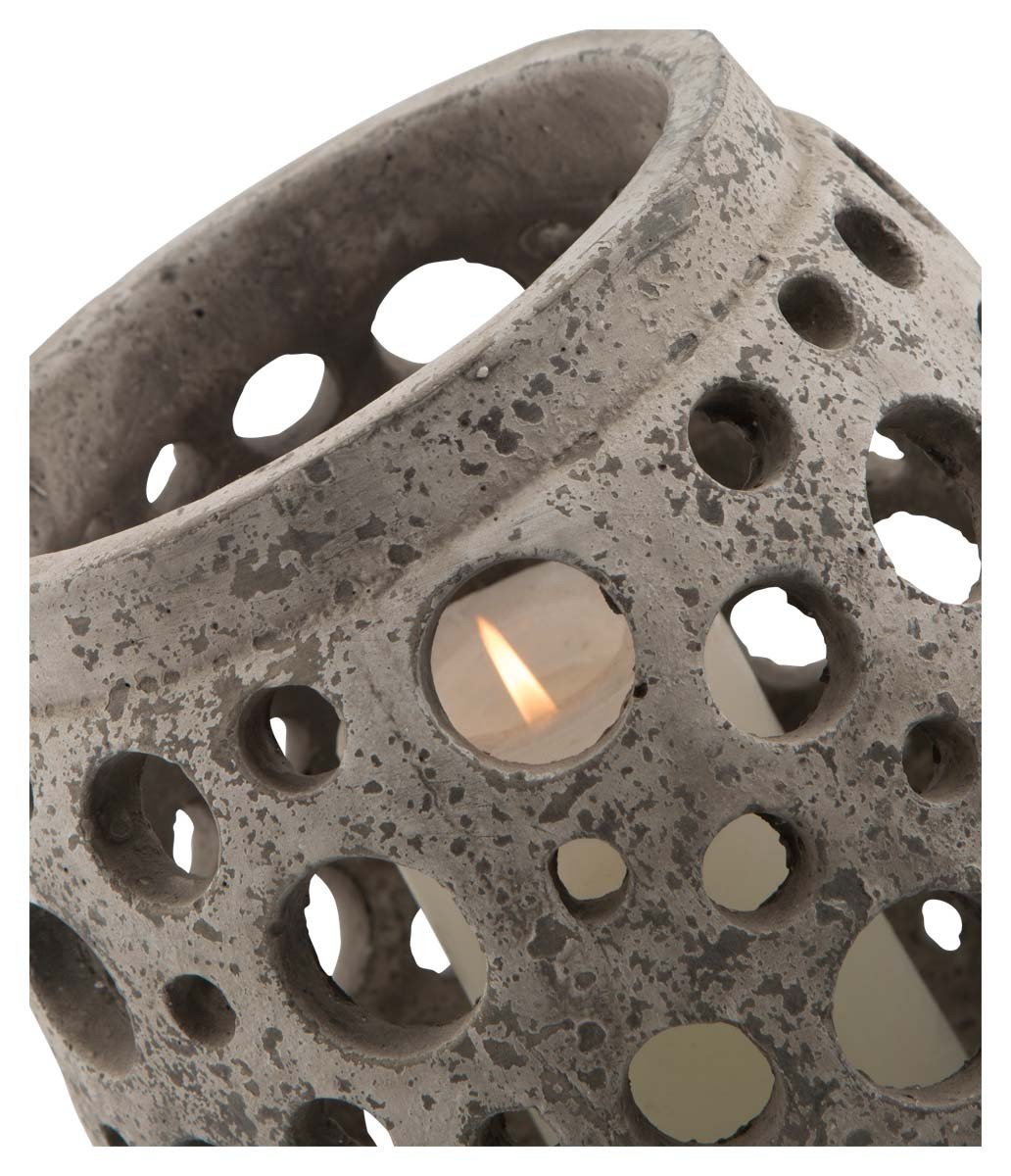 Small Cement Circle Candle Holder-abc