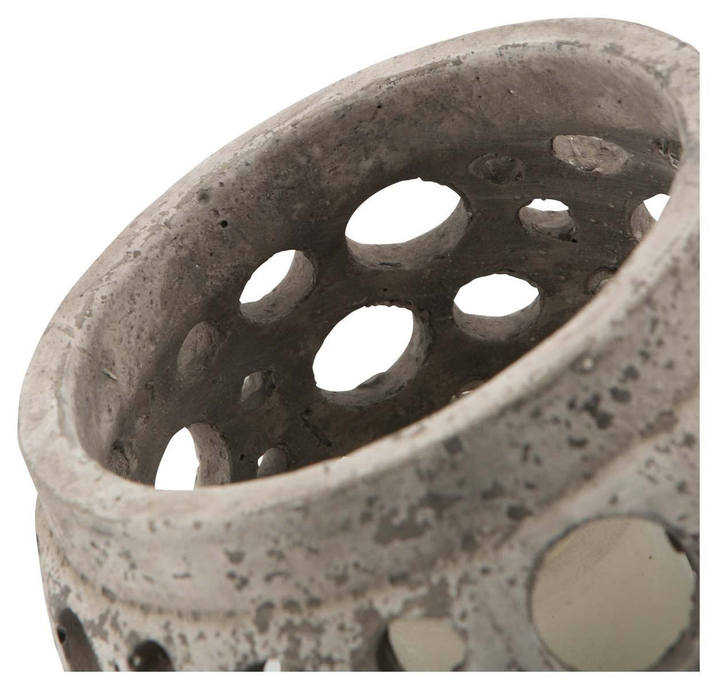 Small Cement Circle Candle Holder-abc