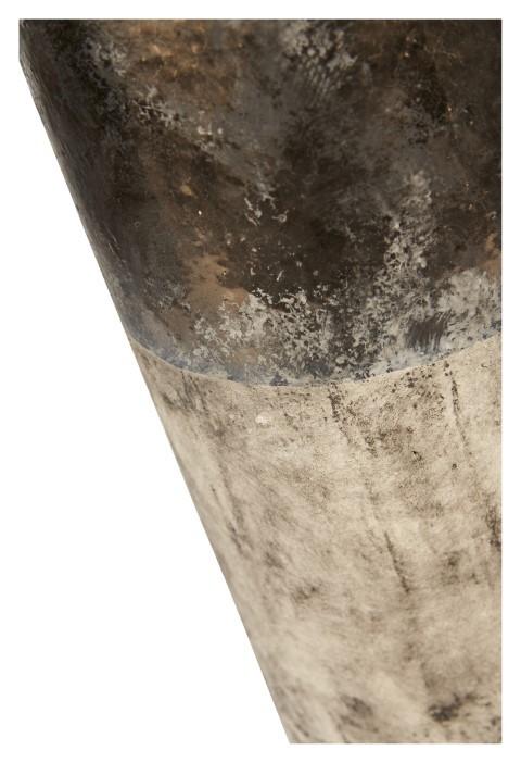 Metallic Fade Ceramic Tall Vase - Bronze/Natural-abc