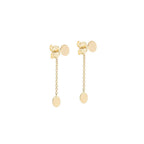 CHAINED DISC EARRINGS-abc