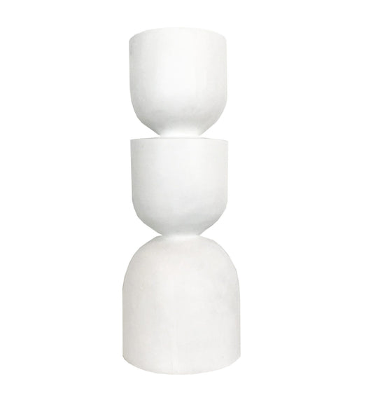 Clem Sculpture - White-abc