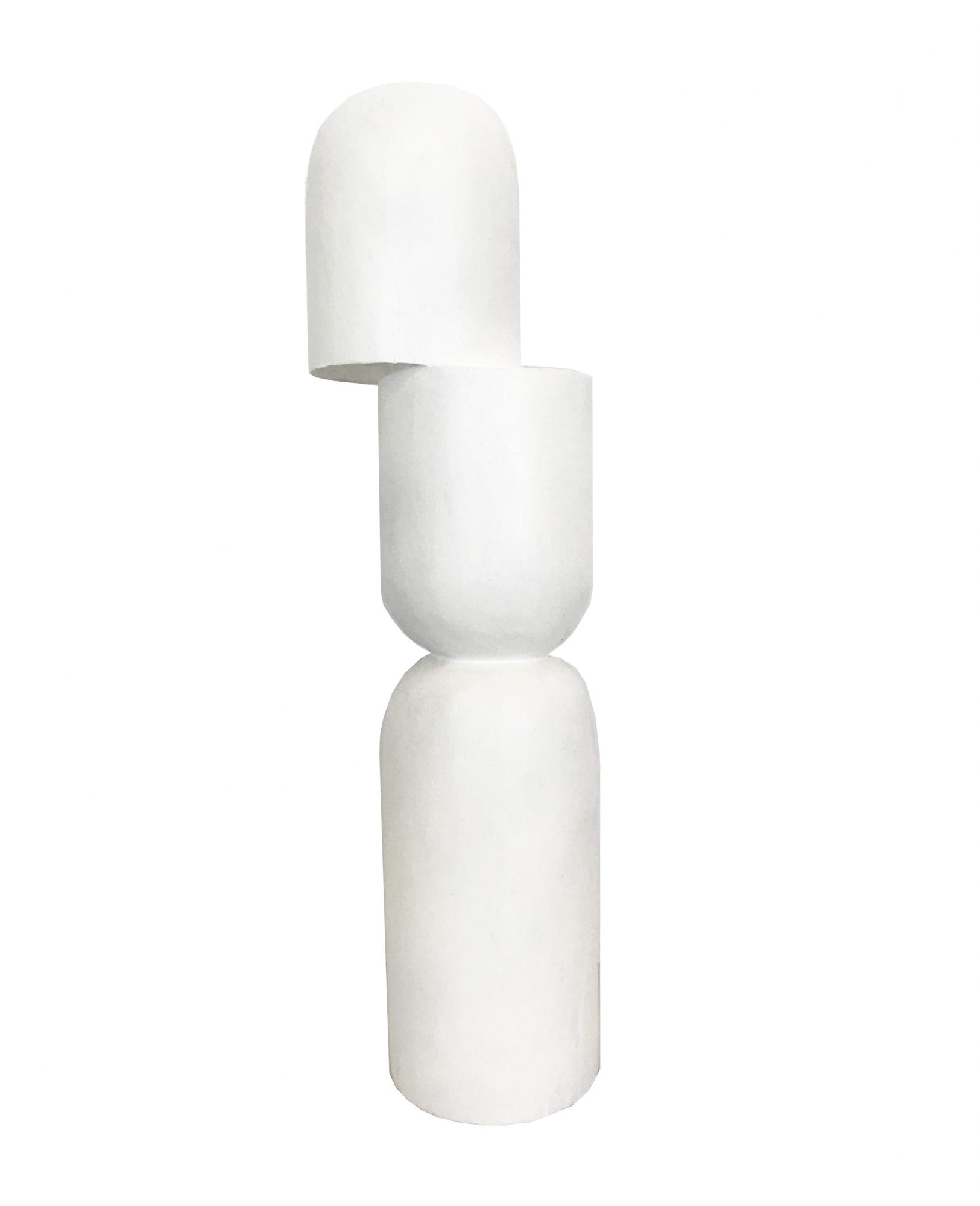 Clem Sculpture Tall White-abc