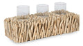 Semarang Teak Branch 3 Candle Holder-abc