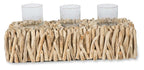 Semarang Teak Branch 3 Candle Holder-abc