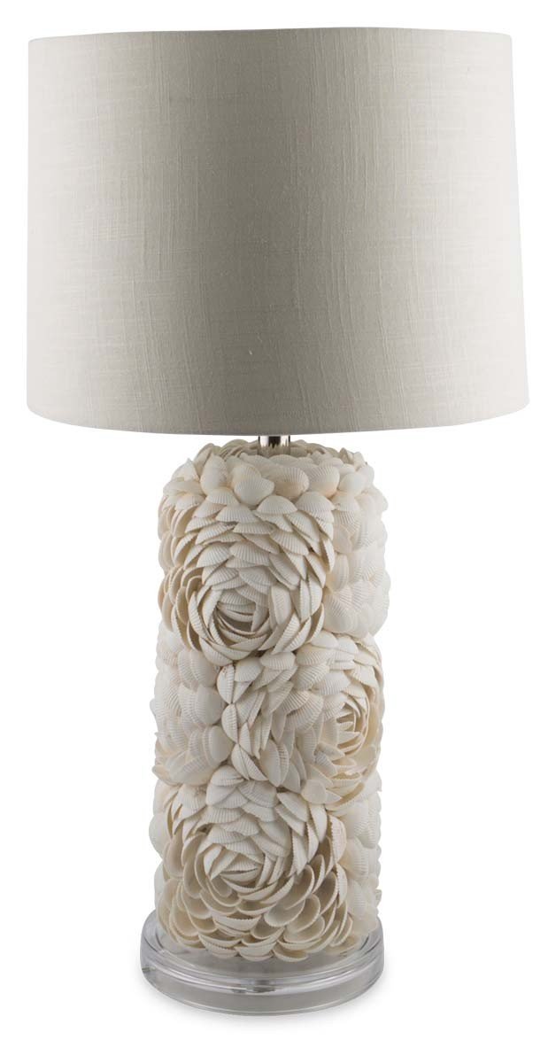 Tall Shell Layered Lamp-abc