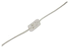 Glass Shell Table Lamp with White Linen Shade and Metal Base - White-abc