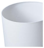 White Cylinder Marble Table Lamp with Linen Shade - White-abc