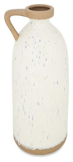 Grecian Ceramic Urn Large - Ivory/Natural-abc