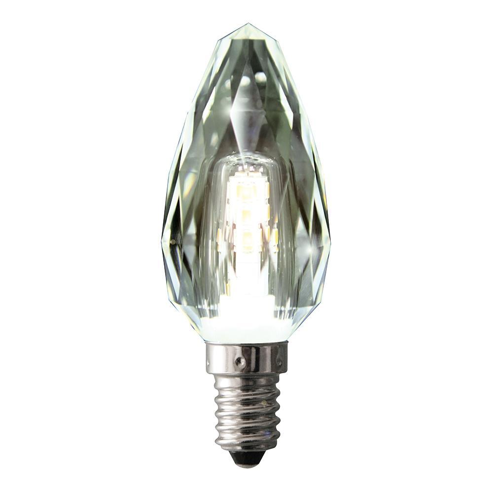 Globe LED Candle Crystal 4W 2700K Clear E14 Dimmable-abc