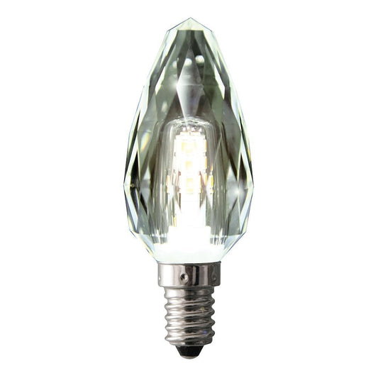 Globe LED Candle Crystal 4W 2700K Clear E14 Dimmable-abc