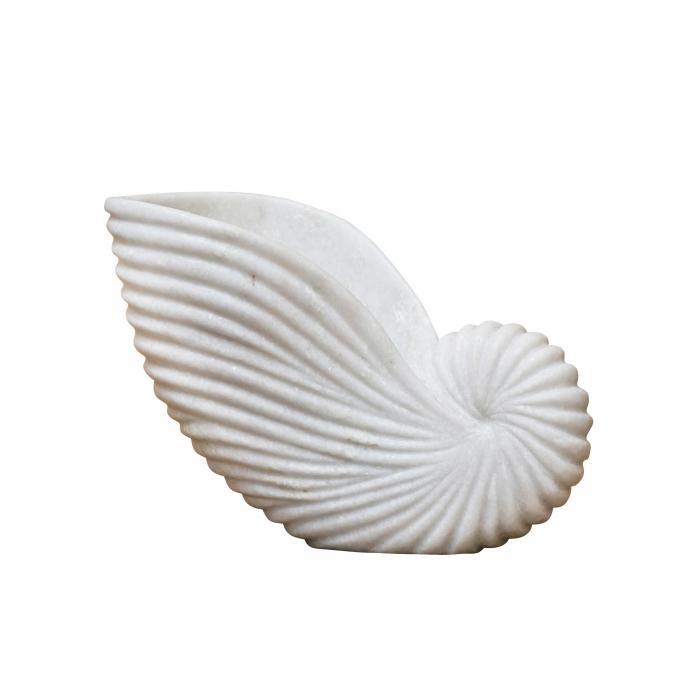 Marble Conch Shell Med-abc