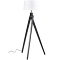 Inigo Floor Lamp Black w White Shade-abc