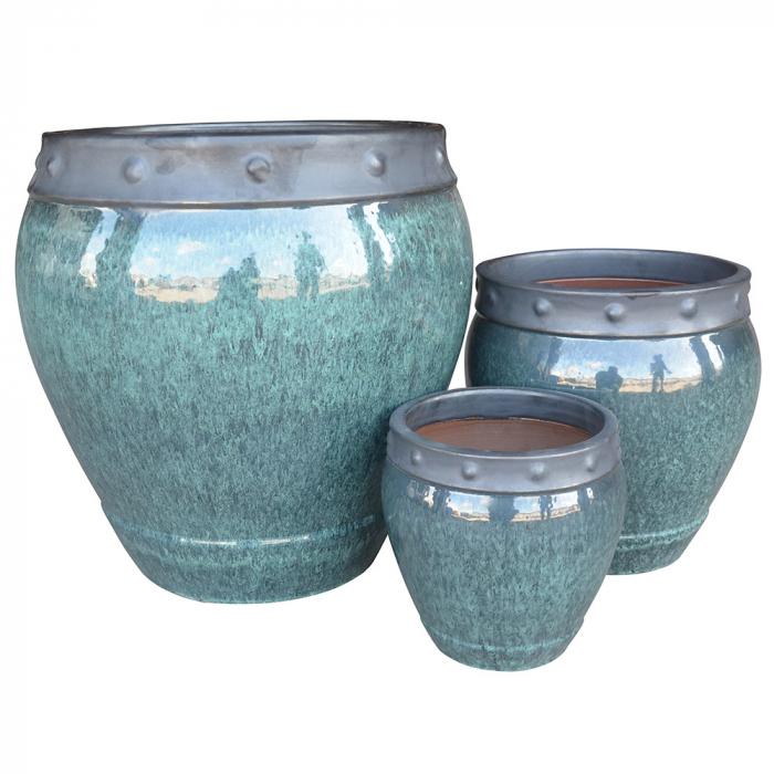 Centurion Planter Set/3 Emerald-abc