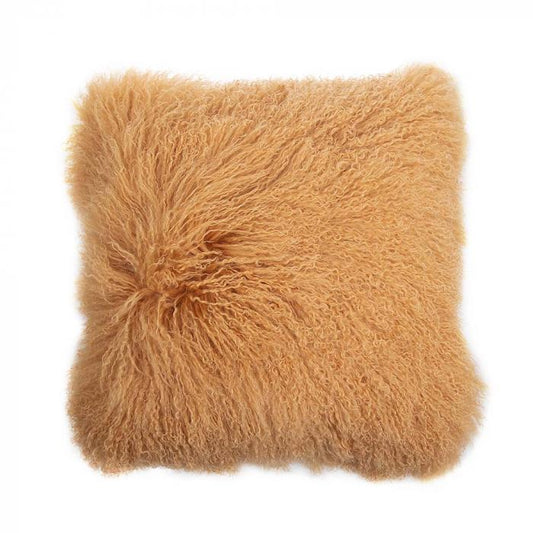 Tibetan Lambswool Cushion 50x50 Terra-abc