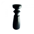Jasmine Marble Candle Stick Lge Blk-abc