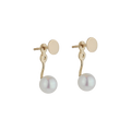 DISC AND PEARL FLOATER EAR JACKETS-abc