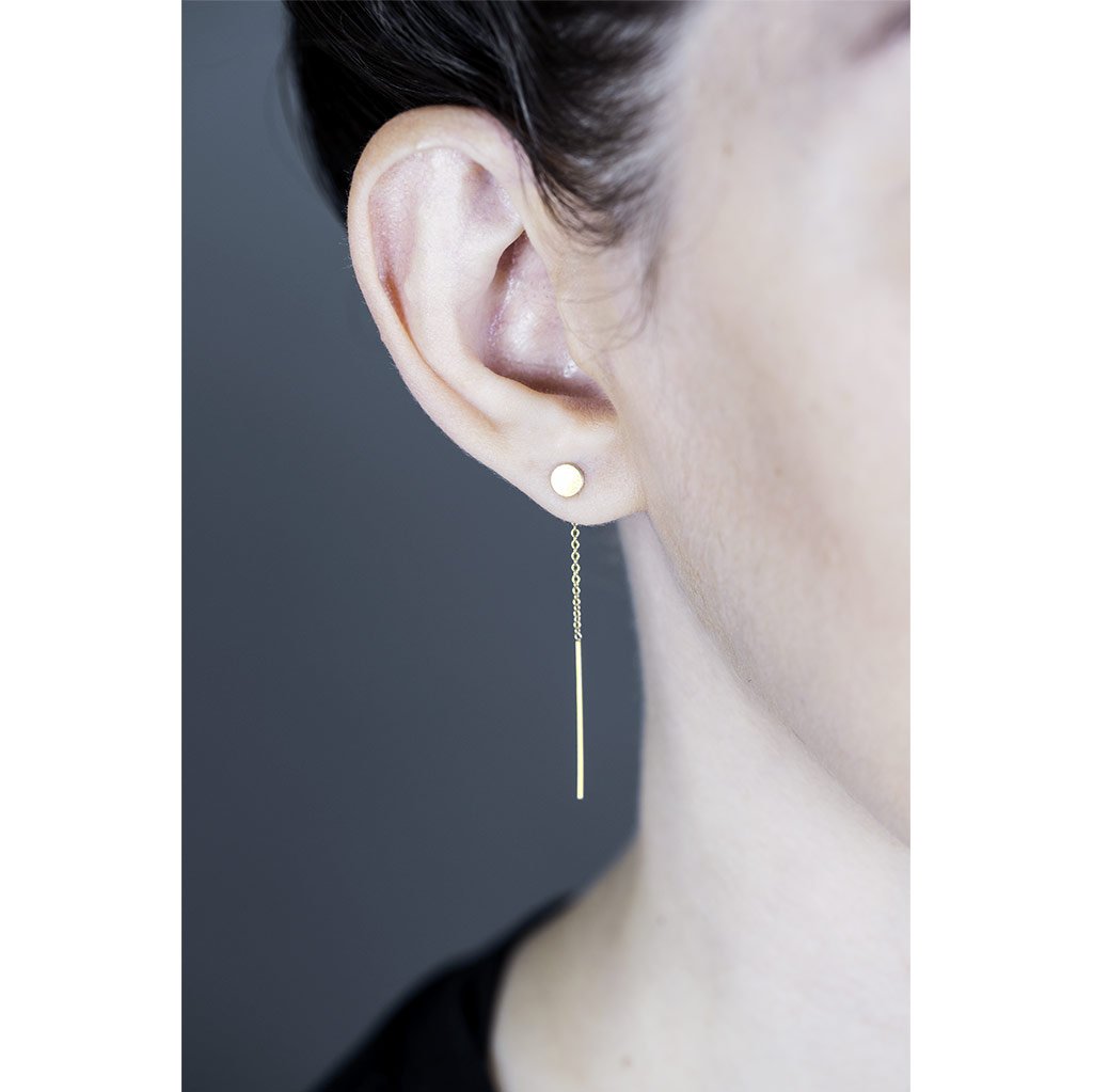 DISC THREADER EARRINGS-abc