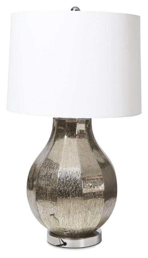 Paris Table Lamp with White Linen Shade-abc