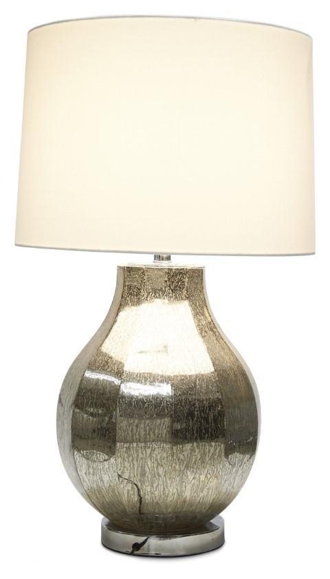 Paris Table Lamp with White Linen Shade-abc