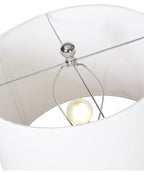 Paris Table Lamp with White Linen Shade-abc