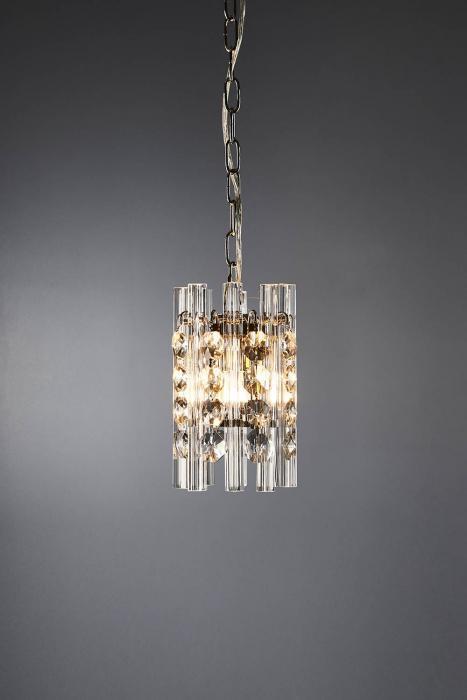 Monza hanging lamp in nickel-abc