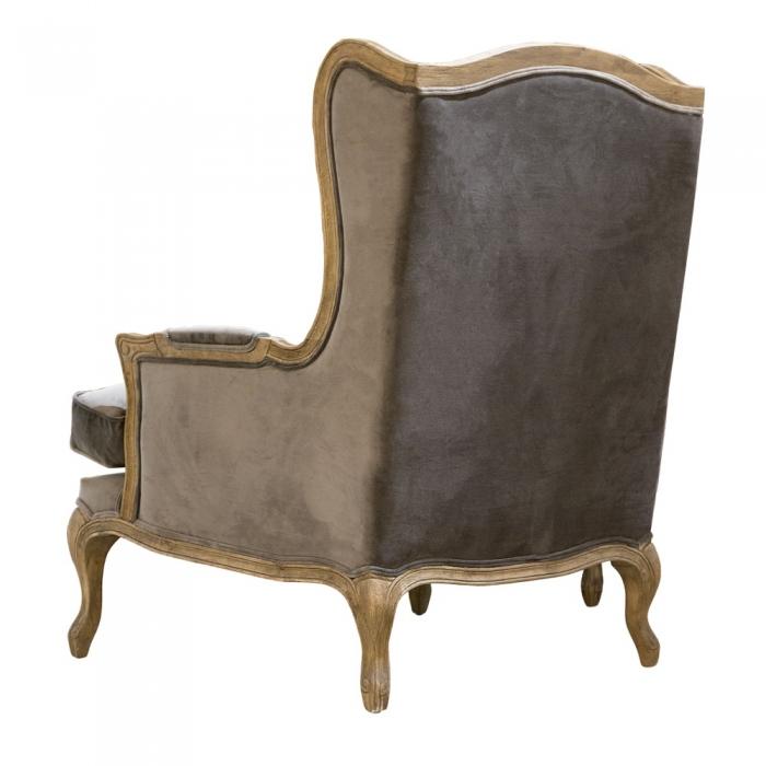 Grace Wingback Chair 85x91x105 Grey-abc