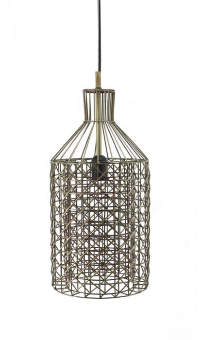St Regis Hanging Lamp In Antique Bras-abc