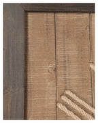 Square Panel Fir Wood Roman Numeral 75cm Clock-abc