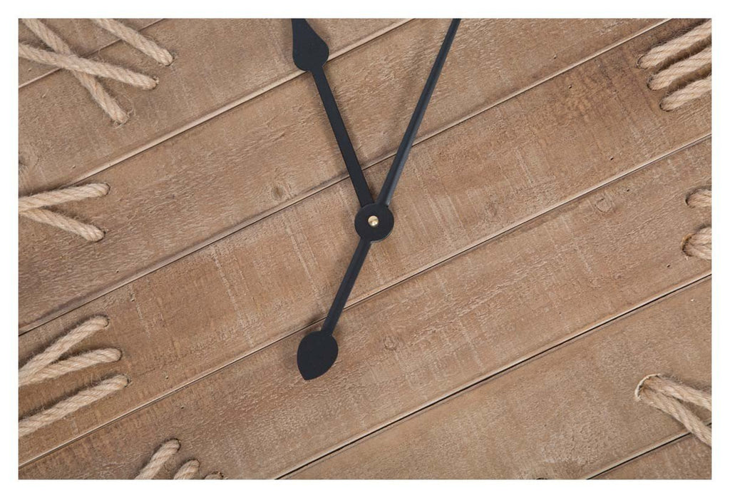 Square Panel Fir Wood Roman Numeral 75cm Clock-abc