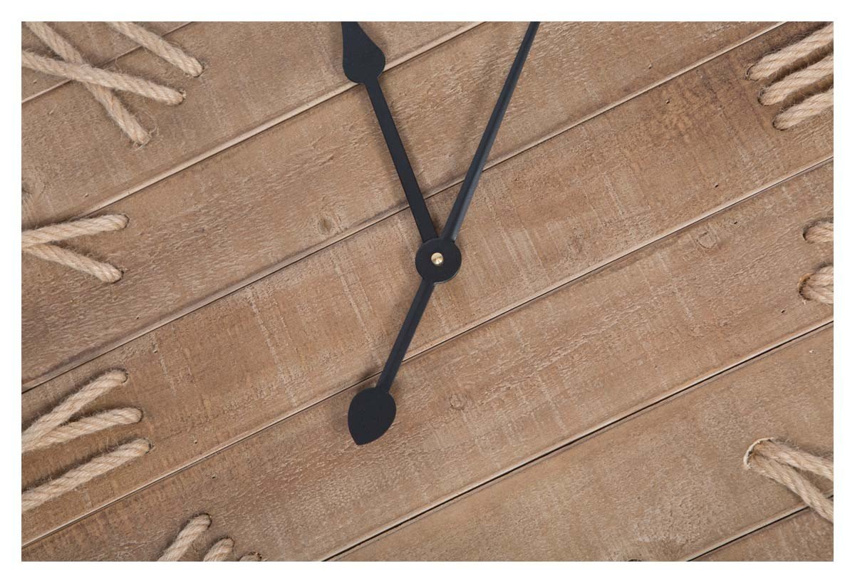 Square Panel Fir Wood Roman Numeral 75cm Clock-abc