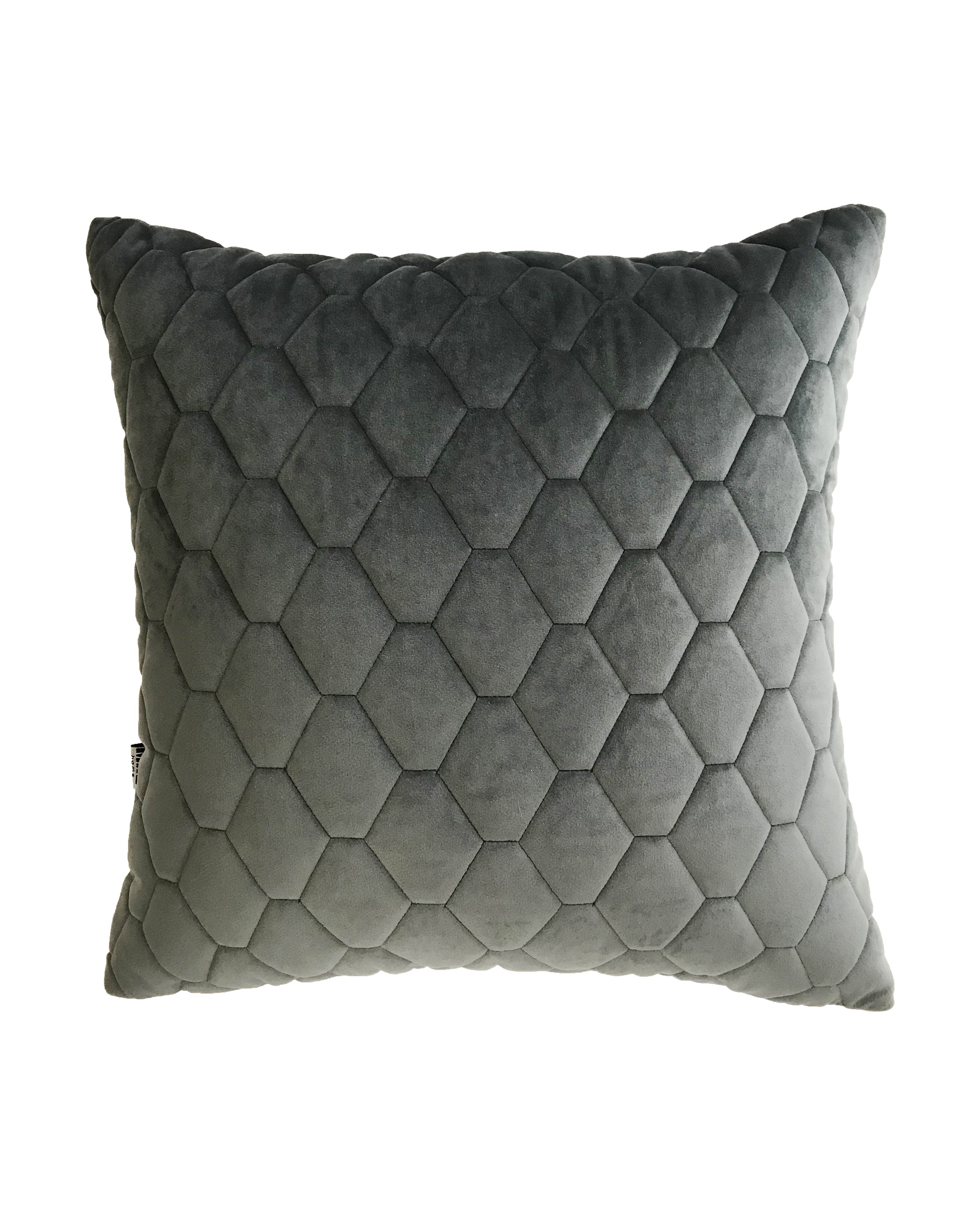 Ettra Cushion Charcoal Grey-abc