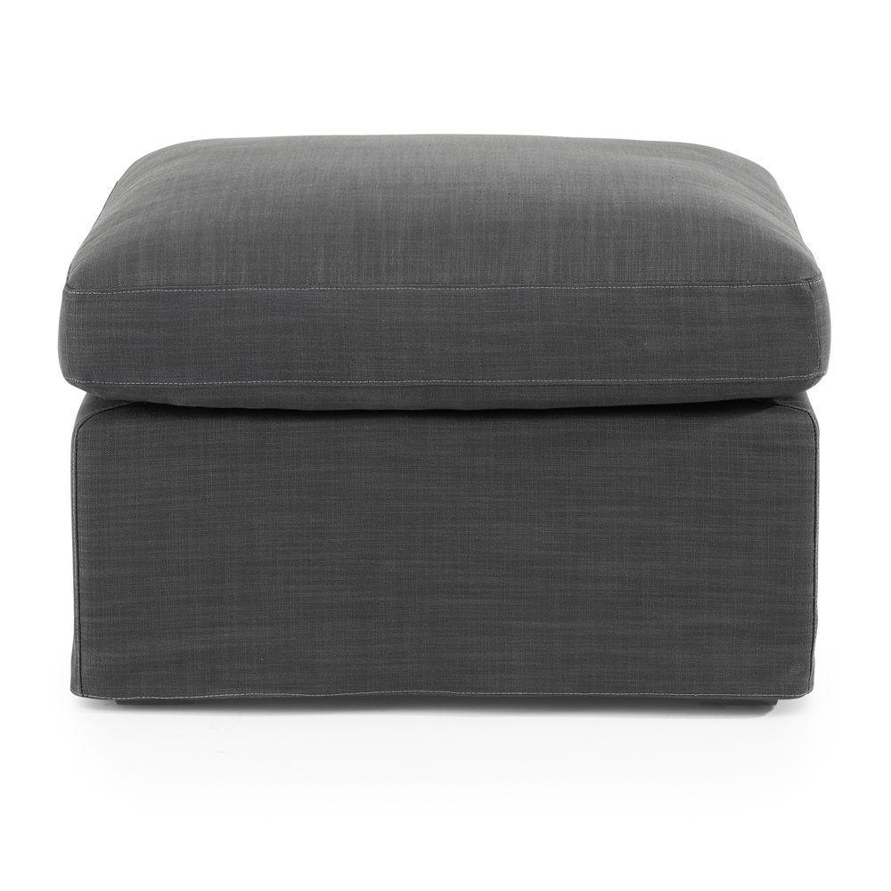 Birkshire Ottoman - Charcoal-abc