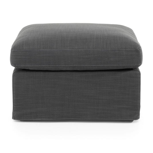 Birkshire Ottoman - Charcoal-abc