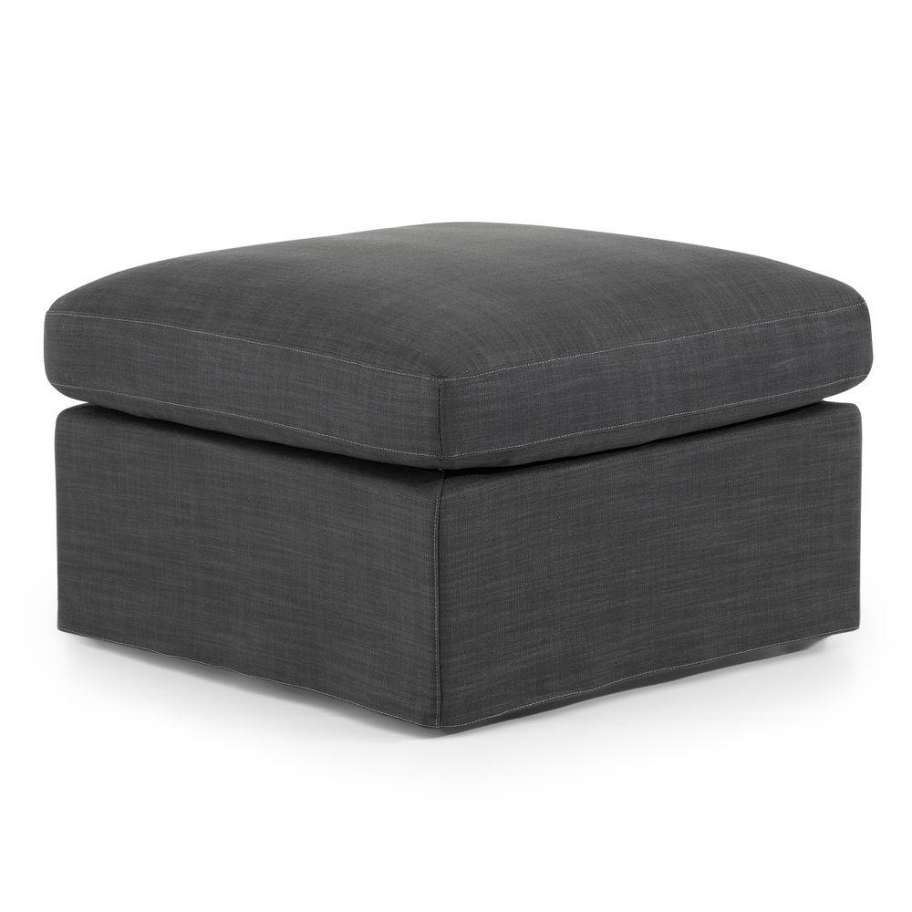 Birkshire Ottoman - Charcoal-abc
