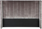 Central Park Headboard - King Charcoal-abc