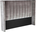 Central Park Headboard - King Charcoal-abc