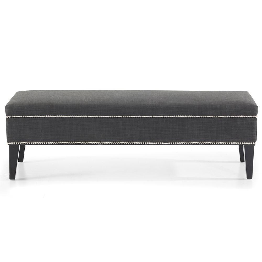 Manhattan Bed End - Charcoal-abc
