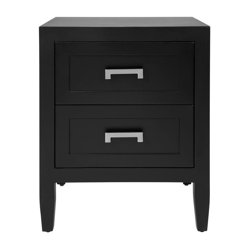 Soloman Bedside Table - Black-abc