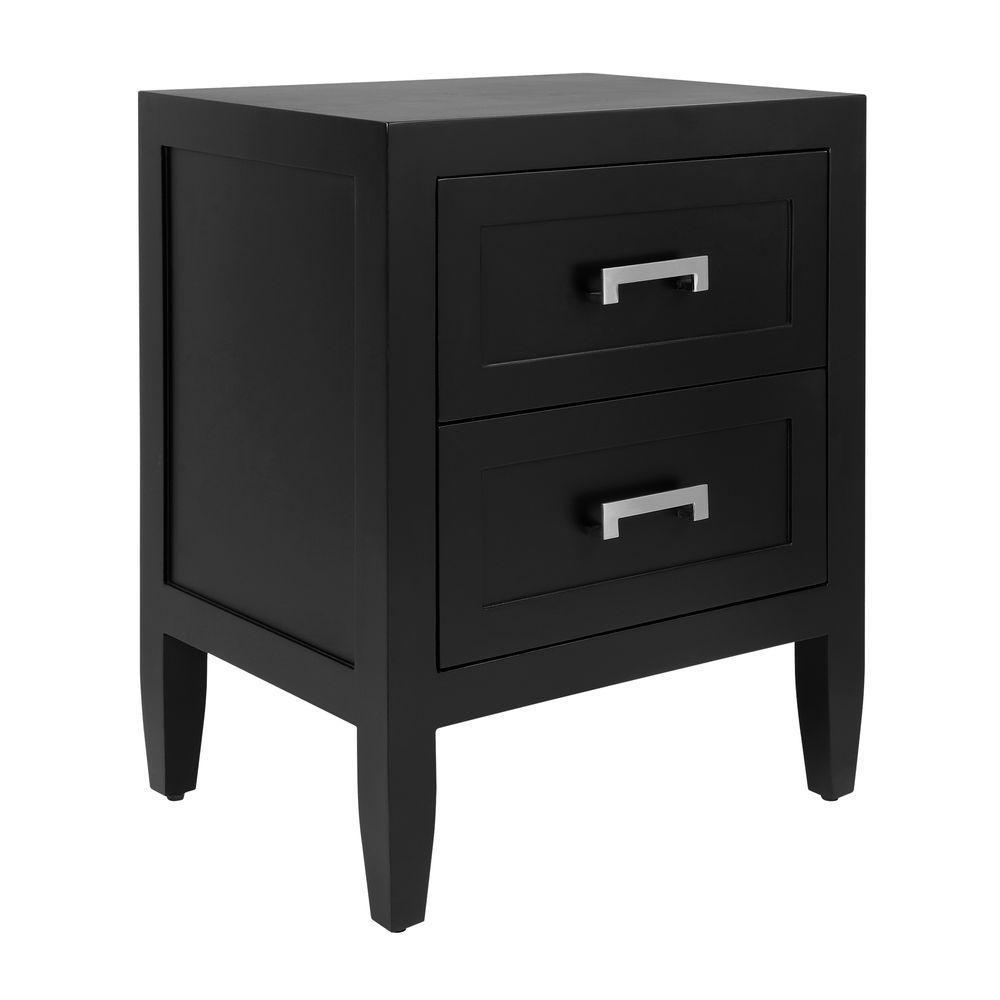 Soloman Bedside Table - Black-abc