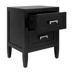 Soloman Bedside Table - Black-abc