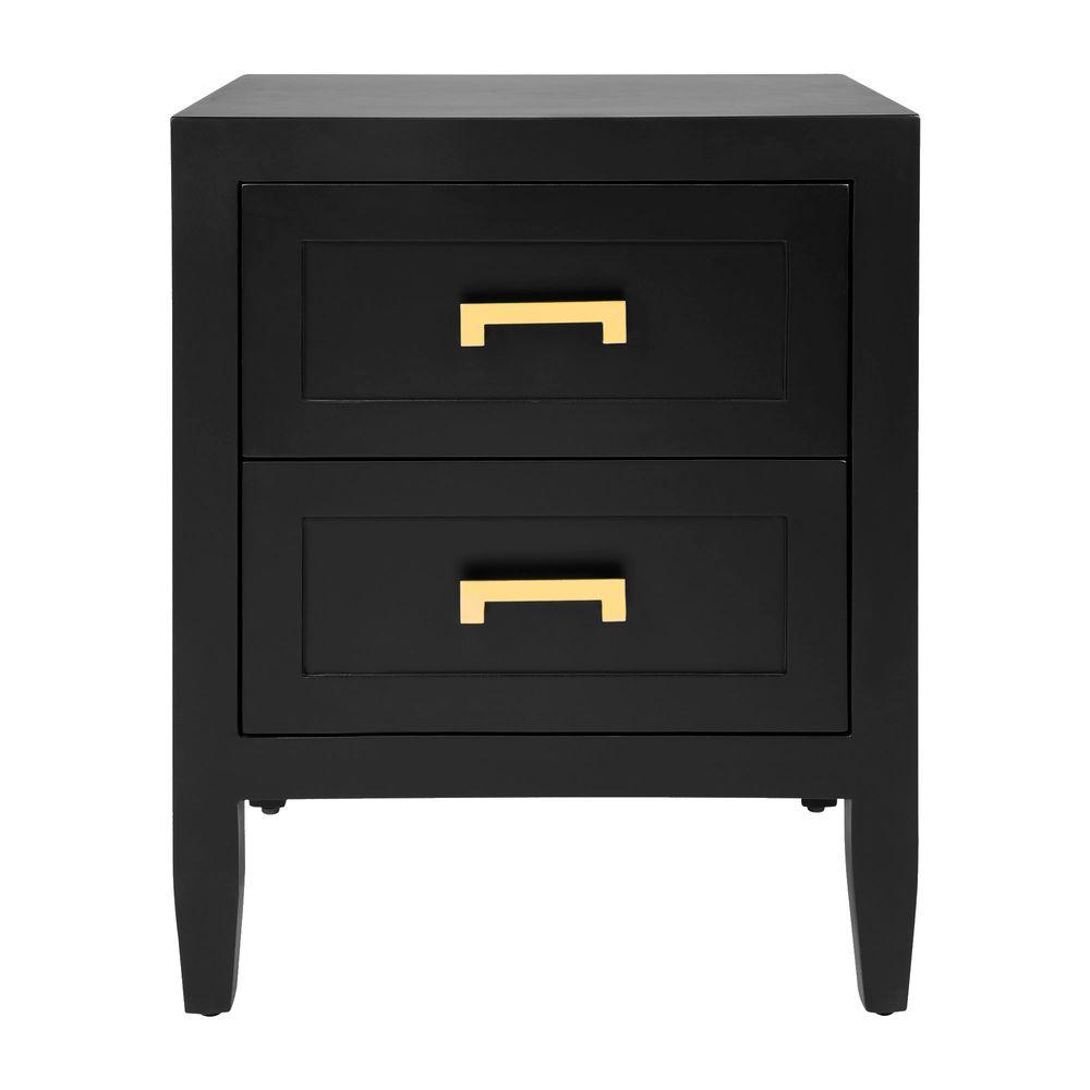 Soloman Bedside Table - Black-abc