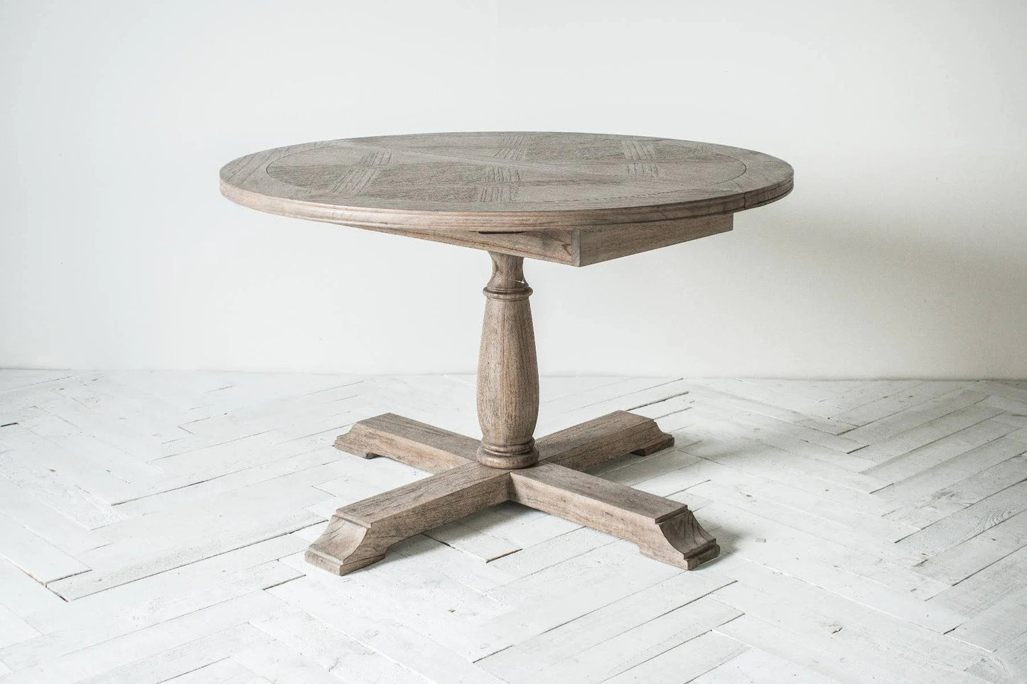 Makassar Round Extending Dining Table W1650 x D1200 x H750mm-abc