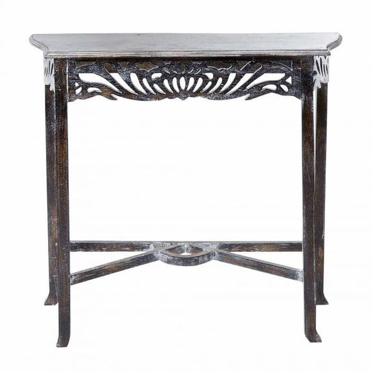 Carved Hall Table Black-abc