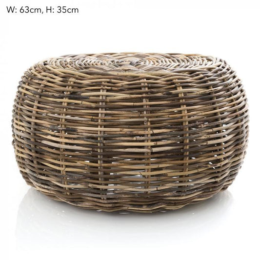 Seville Rattan Ottoman / Table-abc