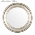 Chelsea Silver Mirror 80x80-abc