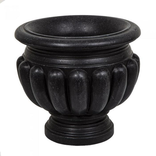 Marble Banana Planter Smooth Black-abc