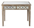2 Drawer Wood Mirrored Console Table-abc