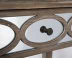2 Drawer Wood Mirrored Console Table-abc