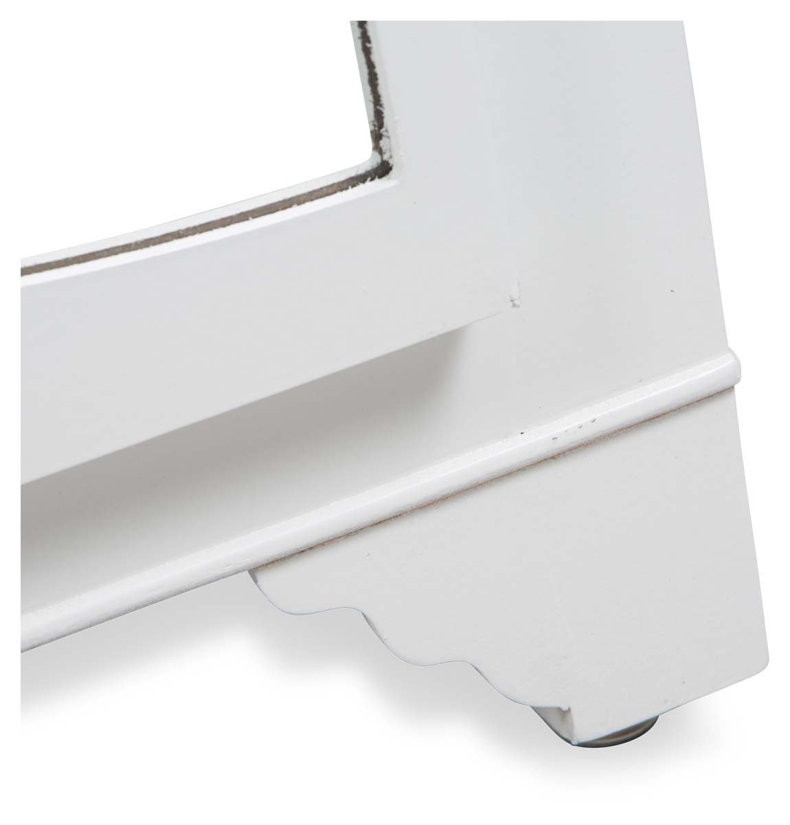 Wooden 3 Draw Lattice Mirrored Cabinet-abc